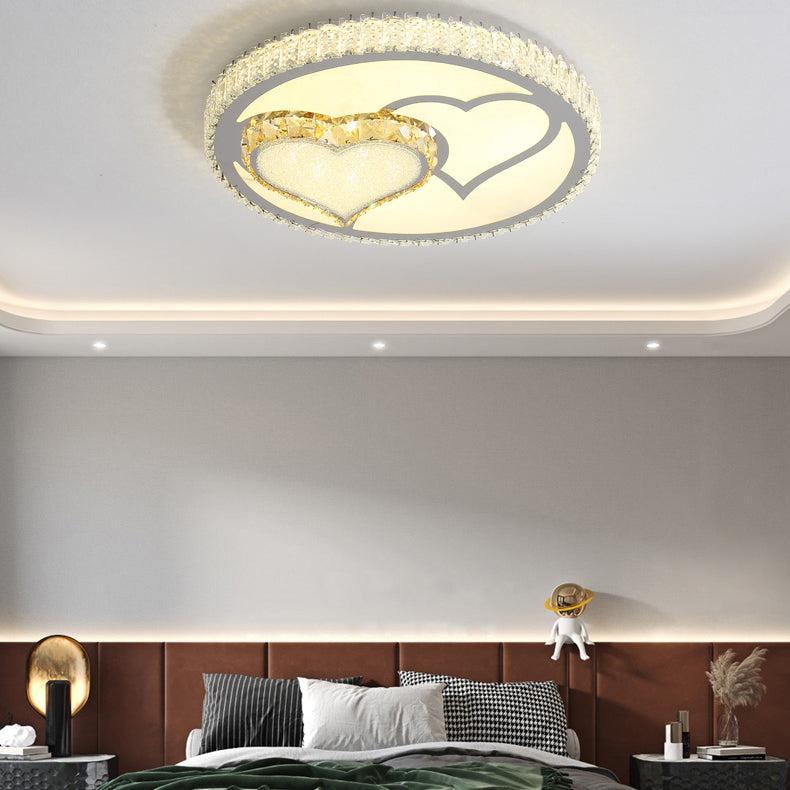 Plafoniere moderne da incasso Illuminazione a soffitto a LED in cristallo per soggiorno