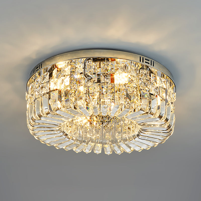 Lampada da soffitto rotonda a soffitto Simplicity Lampada da soffitto a incasso in cristallo a LED