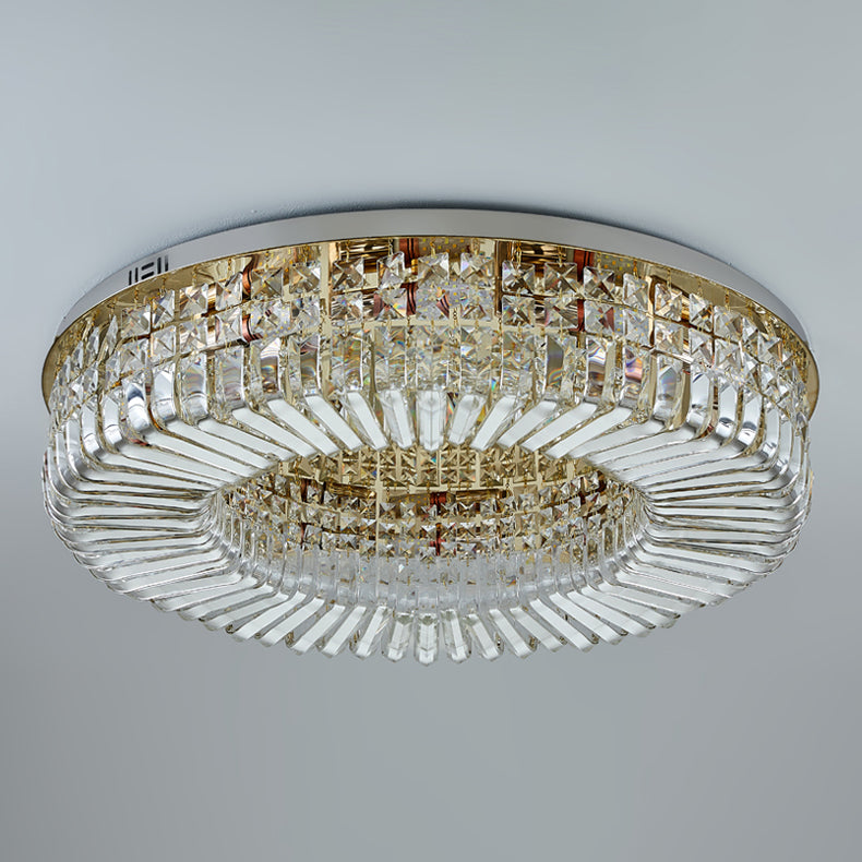 Lampada da soffitto rotonda a soffitto Simplicity Lampada da soffitto a incasso in cristallo a LED