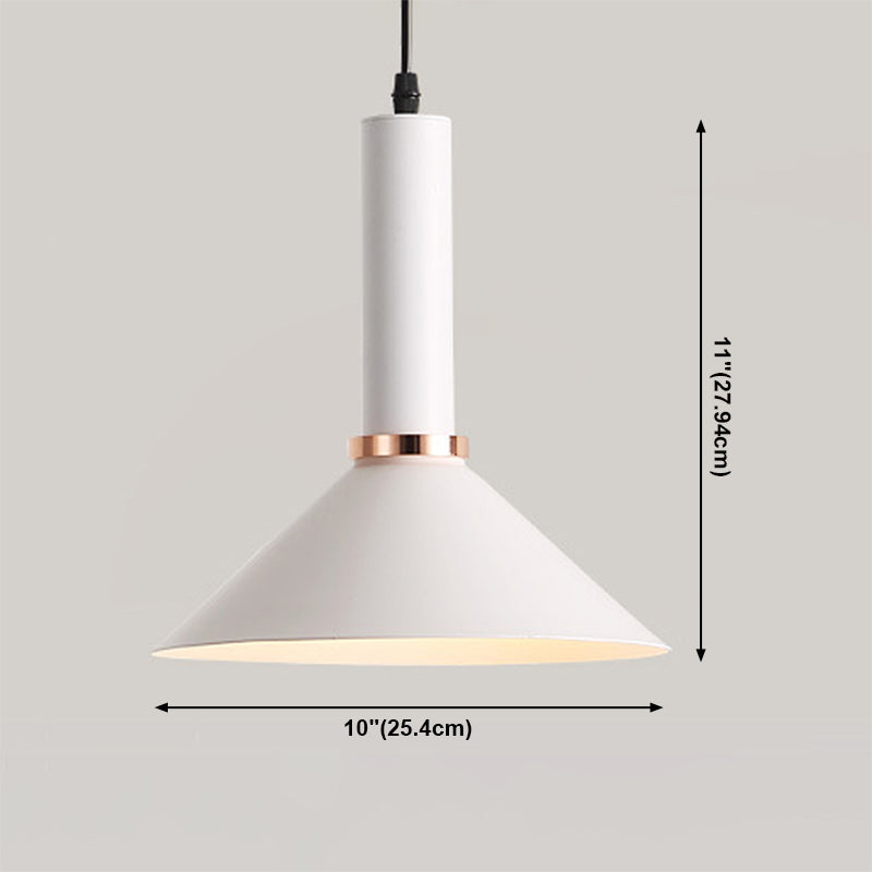 Pendant de style nordique Macaron Light Metal 1 lumière suspendue Lumière pour le chevet