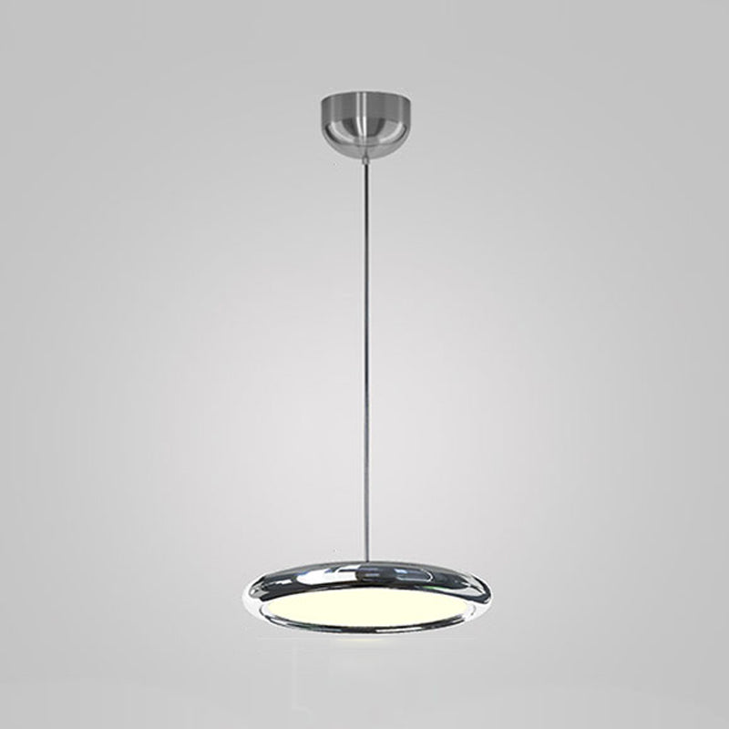 Pendentif rond en acier inoxydable