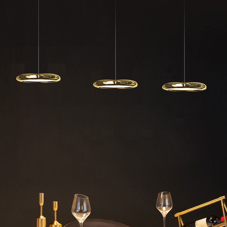 Pendentif rond en acier inoxydable