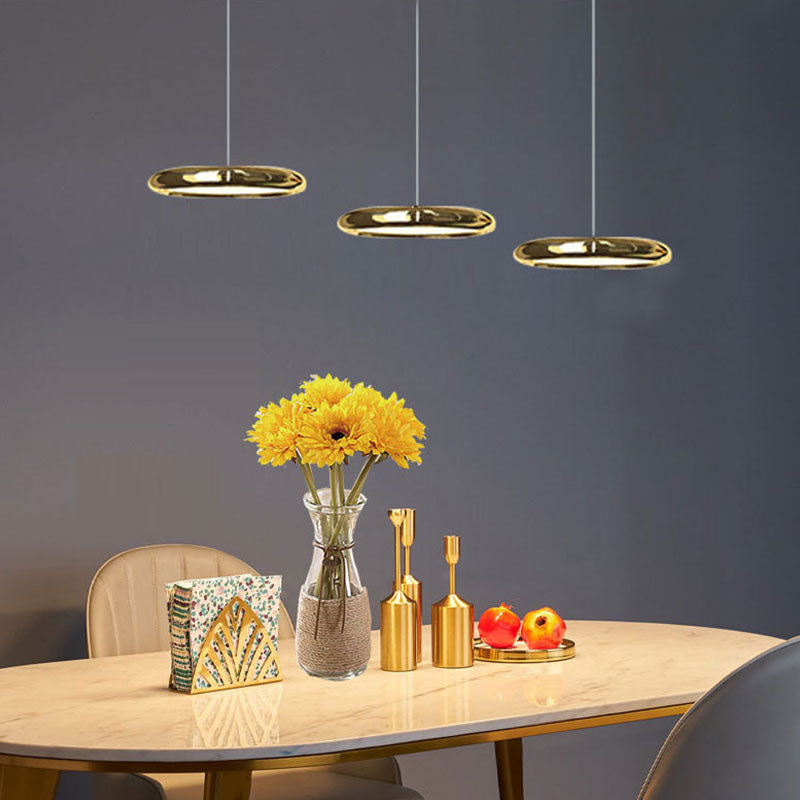 Pendentif rond en acier inoxydable