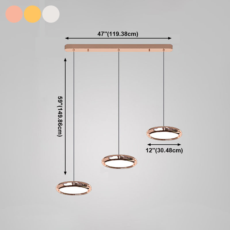 Pendentif rond en acier inoxydable