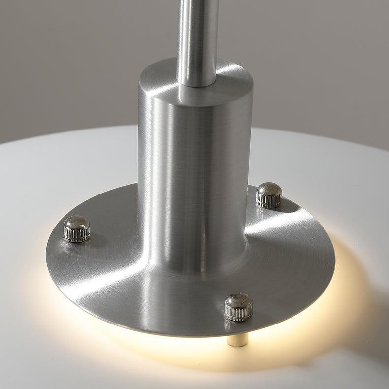 Pendentif LED de style moderne Lumière blanche en métal blanc suspendu pour salle à manger