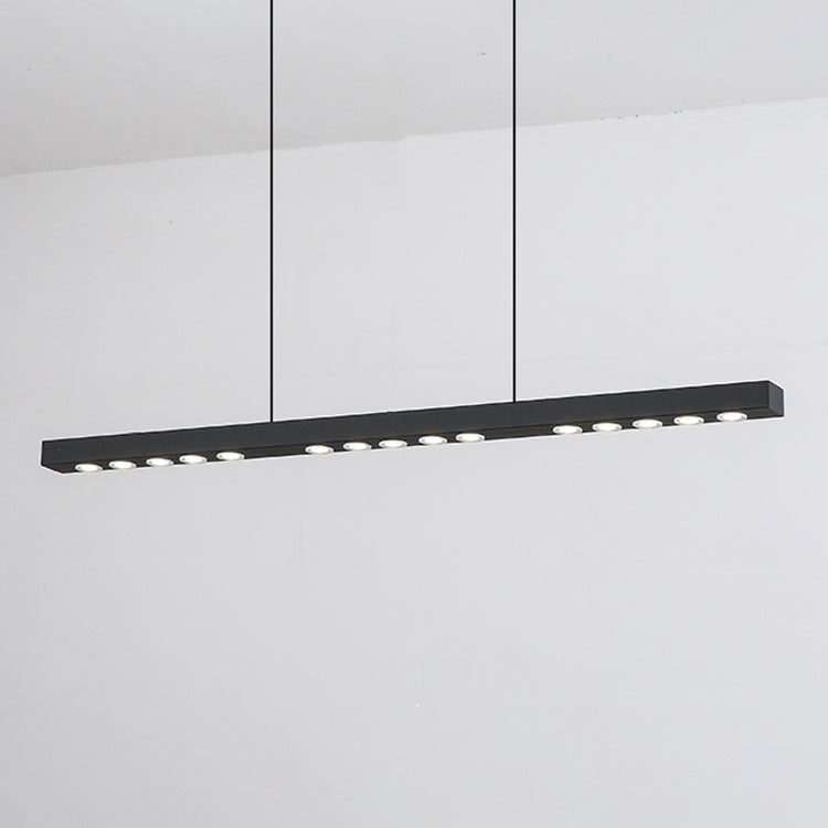 Lumière de lustre à bande longue à bande passante moderne pour salle à manger de cuisine