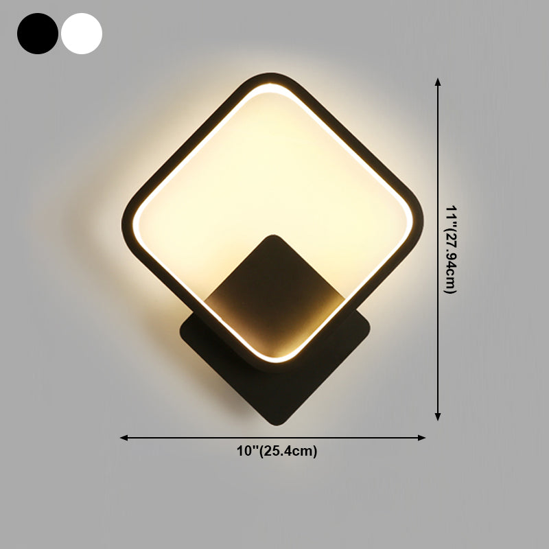 Modern Red Red Red Round Househole Splockure Luz de pared simple para sala de estar de dormitorio