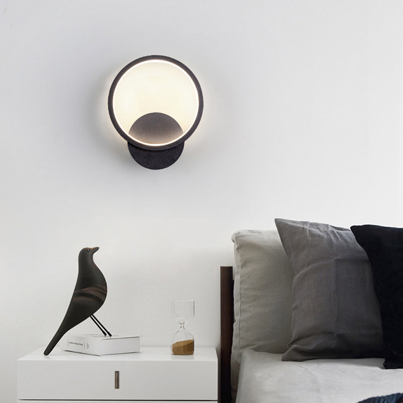 Modernistische Ringwandleuchter -LED -Minimalismus -Wandmontage Licht für Esszimmer
