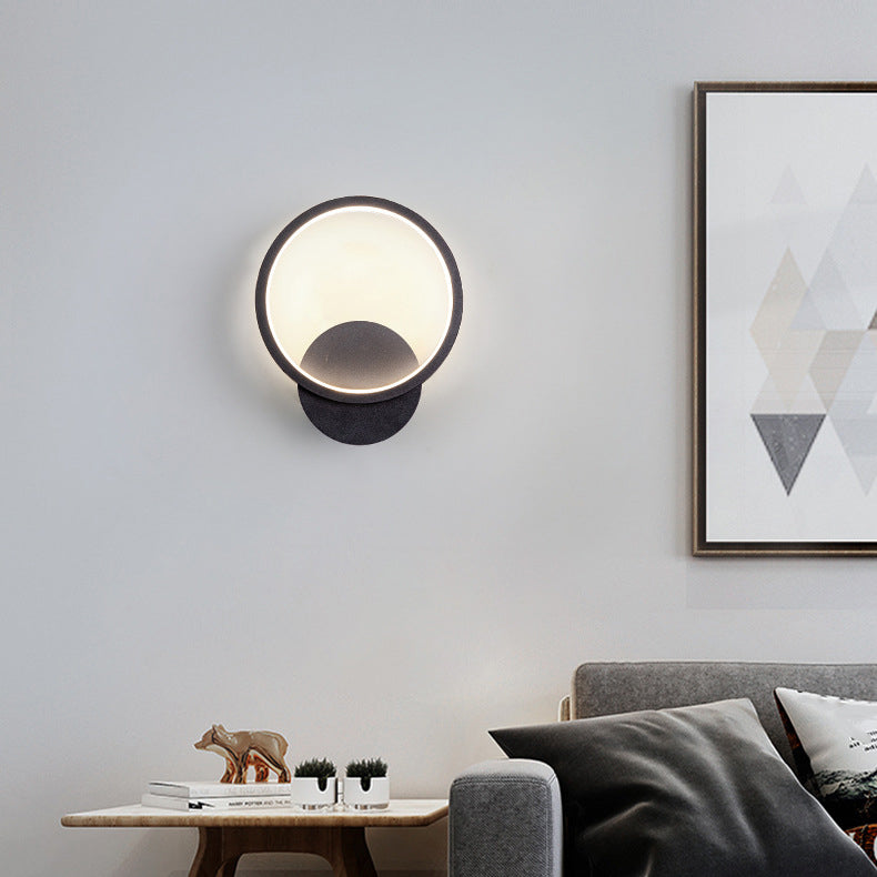 Modernistische Ringwandleuchter -LED -Minimalismus -Wandmontage Licht für Esszimmer