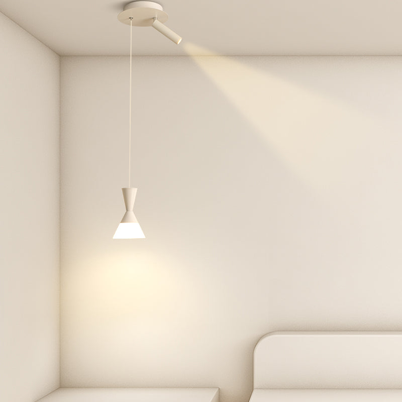 Éclairage nordique de petit pendentif blanc