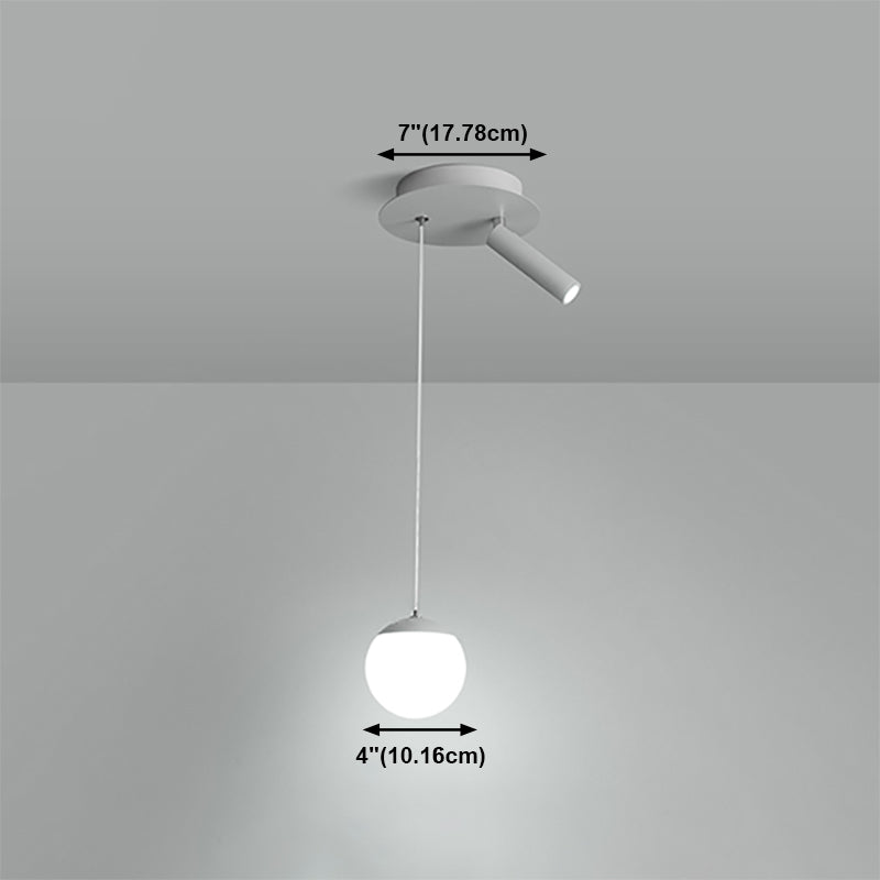 Éclairage nordique de petit pendentif blanc