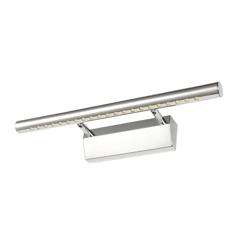 Murce de vanité de style moderne Appiculture de mur métallique 10 "/ 16" W LED LED MUR MUR MURD dans Chrome, chaud / blanc Light