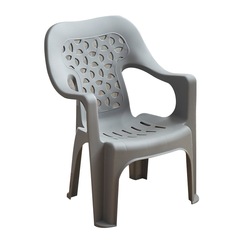 Sillón de comedor moderno interior Sillas de comedor de plástico caseras apilables