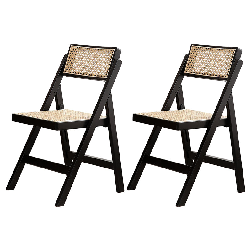 Eigentijdse stijl vouwstoel stoelloze open achterstoelen met houten benen