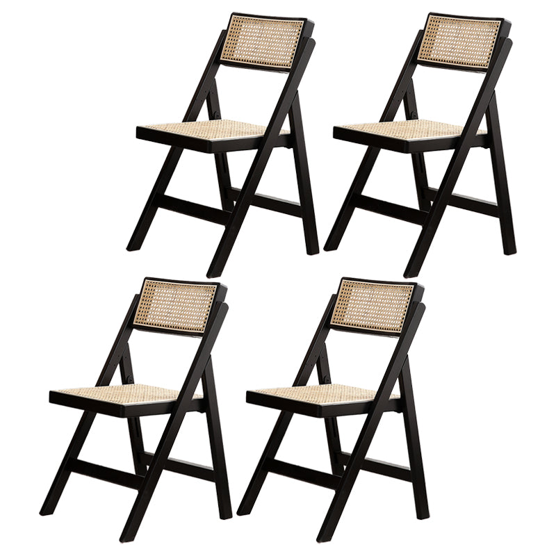 Eigentijdse stijl vouwstoel stoelloze open achterstoelen met houten benen