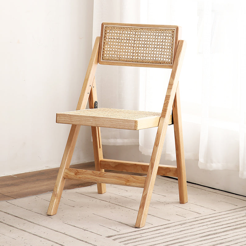 Eigentijdse stijl vouwstoel stoelloze open achterstoelen met houten benen