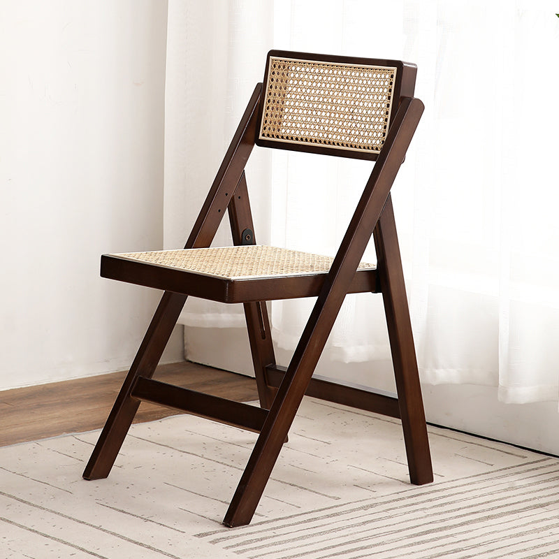 Eigentijdse stijl vouwstoel stoelloze open achterstoelen met houten benen
