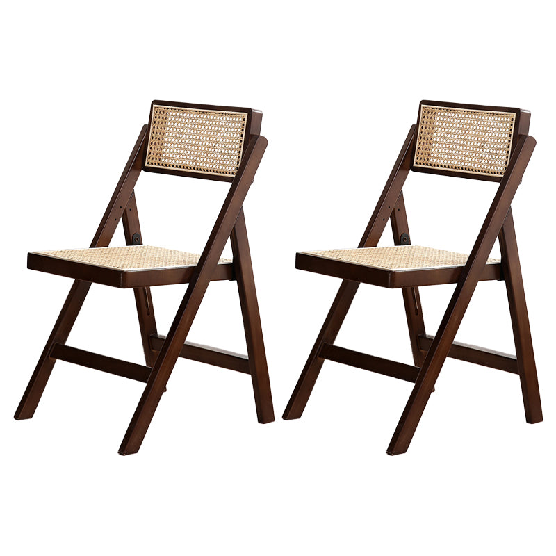 Eigentijdse stijl vouwstoel stoelloze open achterstoelen met houten benen