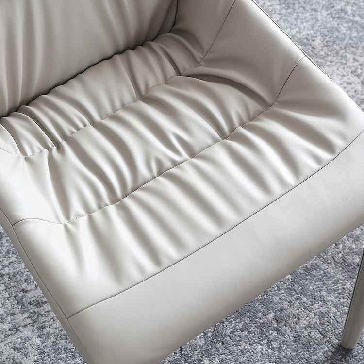 Sillas de comedor estilo moderno Sillas sin brazos para cocina con patas de metal