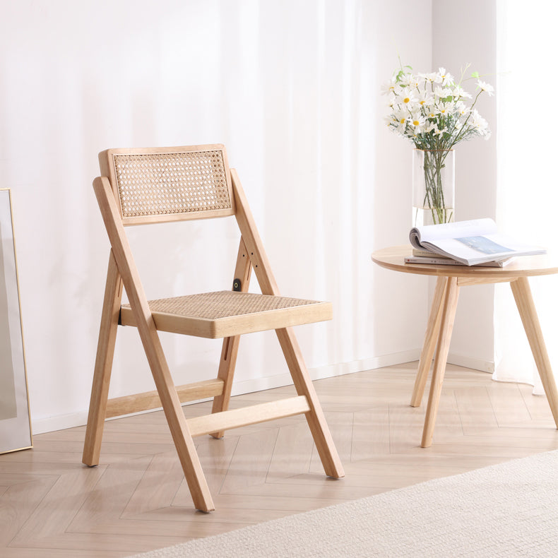 Silla de comedor de estilo escandinavo, silla de comedor de madera con respaldo abierto para restaurante