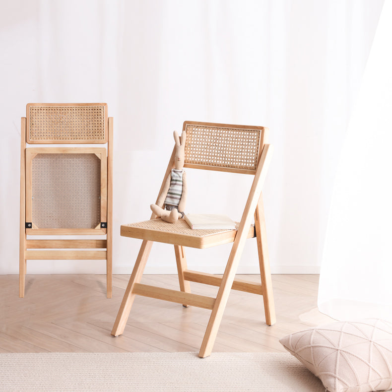 Silla de comedor de estilo escandinavo, silla de comedor de madera con respaldo abierto para restaurante