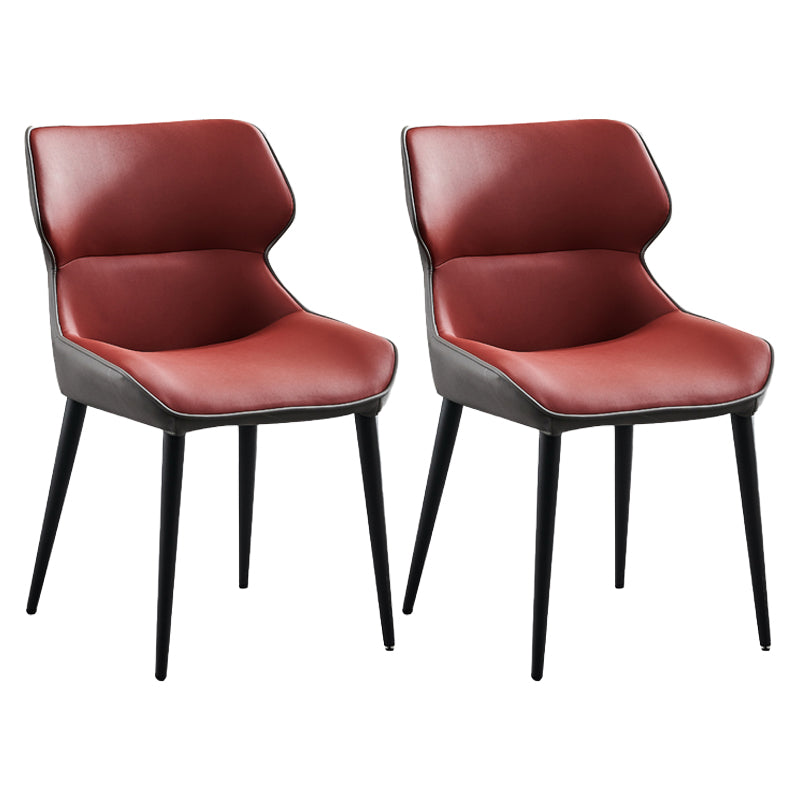 Silla de comedor de metal contemporánea, sillón orejero para uso en restaurantes
