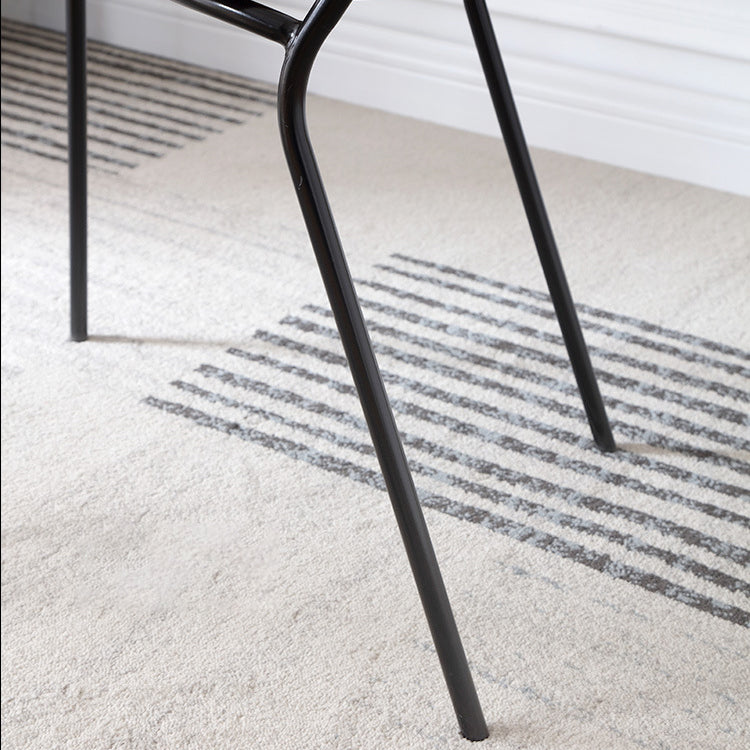 Silla de comedor de madera moderna, sillas de comedor sin brazos de metal para uso doméstico