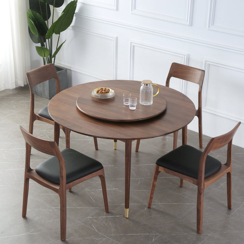 Round Dining Site Table Simplicity Style 4-foot Furniture with Turntable