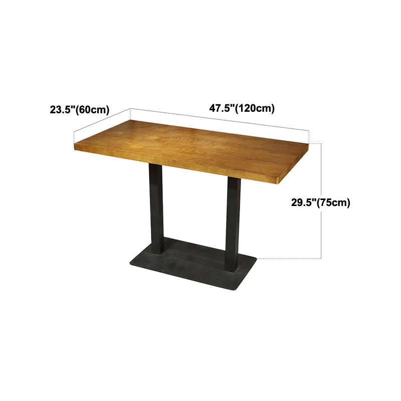 Industrial Style Dining Room Collection Solid Wood Dining Site Table for Home