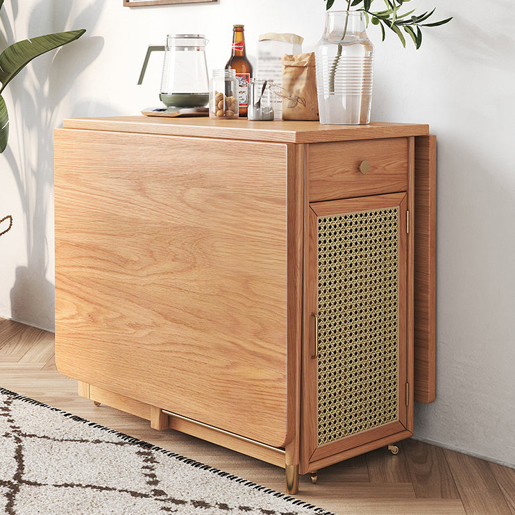Mesa de comedor rectángulo de mesa de comedor de mediados de siglo 61.8 "