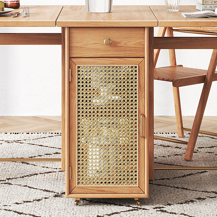 Mesa de comedor rectángulo de mesa de comedor de mediados de siglo 61.8 "