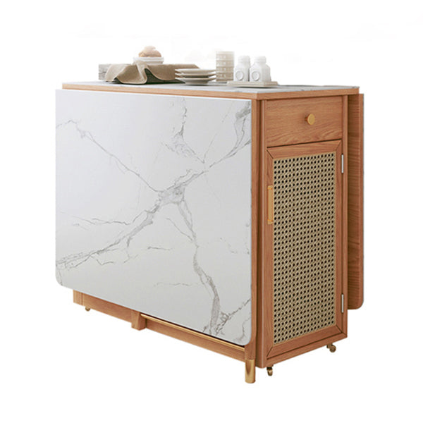 Mesa de comedor rectángulo de mesa de comedor de mediados de siglo 61.8 "