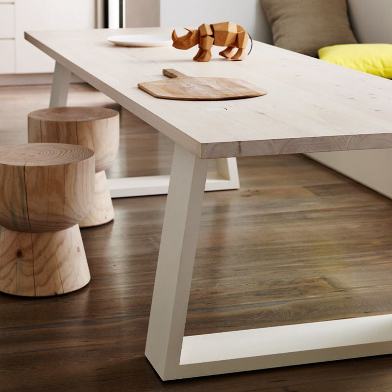 Industriestil Schlittenbasis Möbel Kiefer Massivholz Esstisch für Zuhause