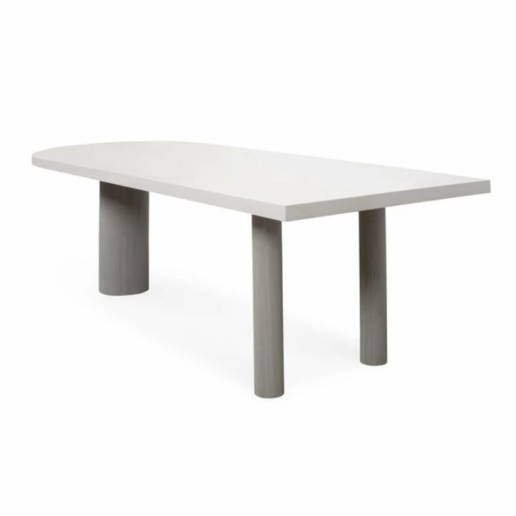 Free Form Solid Wood Table Simplicity 3 Legs Table for Dining Room
