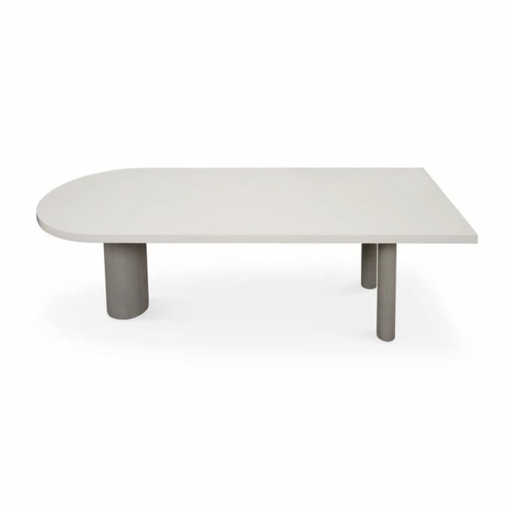 Free Form Solid Wood Table Simplicity 3 Legs Table for Dining Room