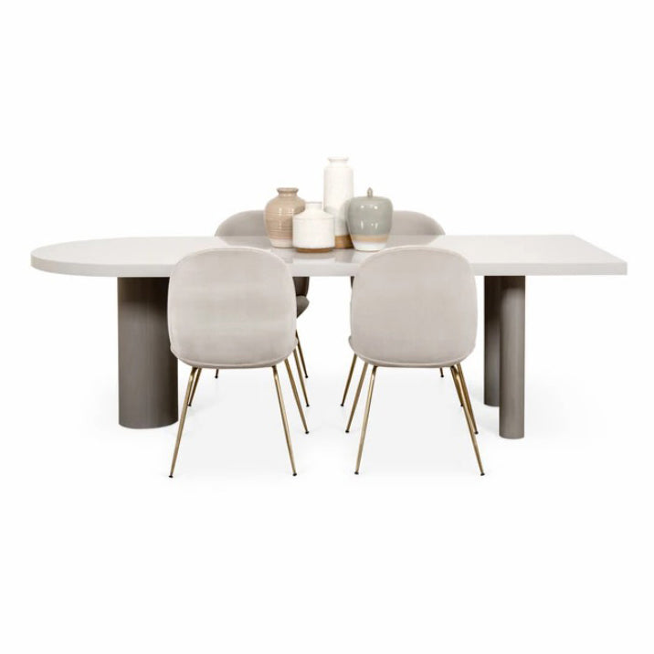 Free Form Solid Wood Table Simplicity 3 Legs Table for Dining Room