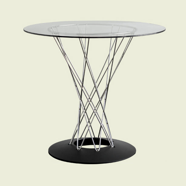 Modern Style Dining Table Round Dining Table with Metal Base for Home Use
