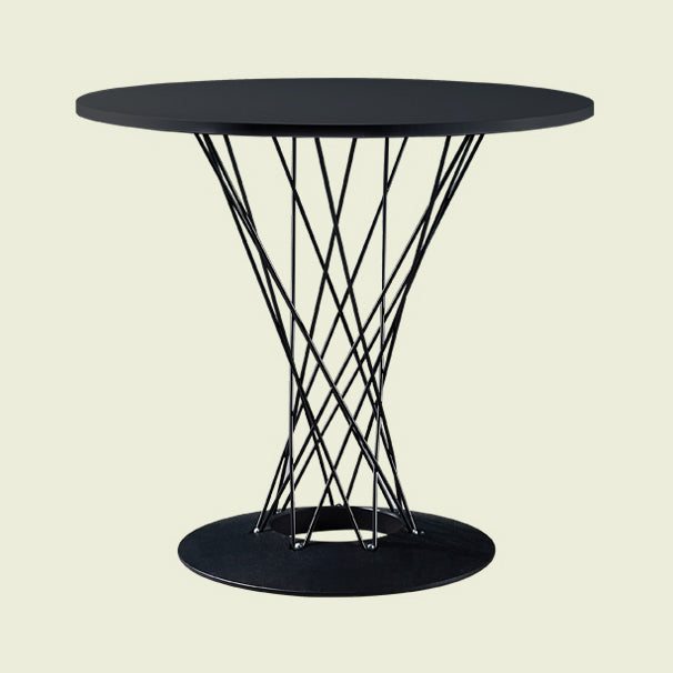Modern Style Dining Table Round Dining Table with Metal Base for Home Use