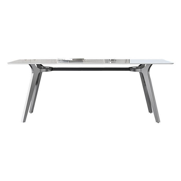 Luxury Sintered Stone Top Table Rectangle Table with 4 Legs for Restaurant