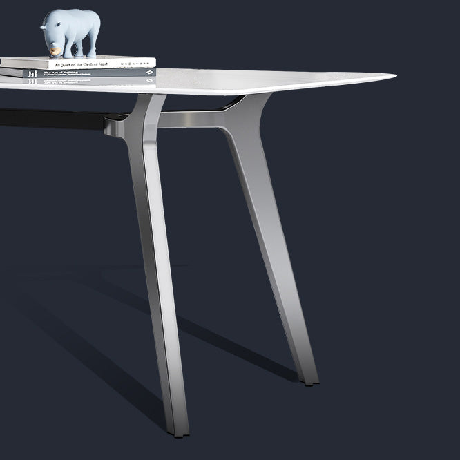 Luxury Sintered Stone Top Table Rectangle Table with 4 Legs for Restaurant