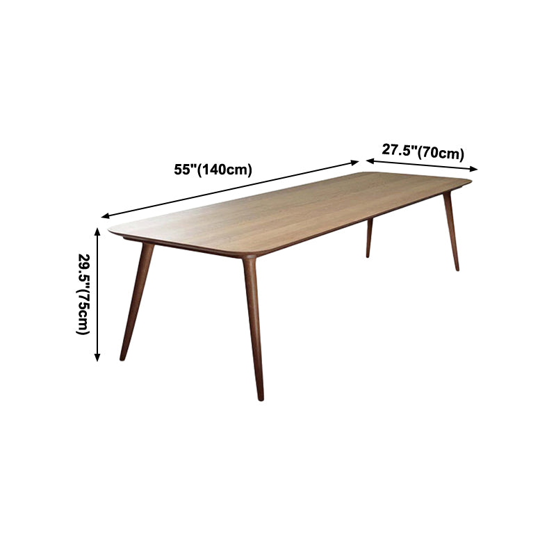 Rectangle Dining Site Table Modern Style Solid Wood Dining Room Collection with 4-foot