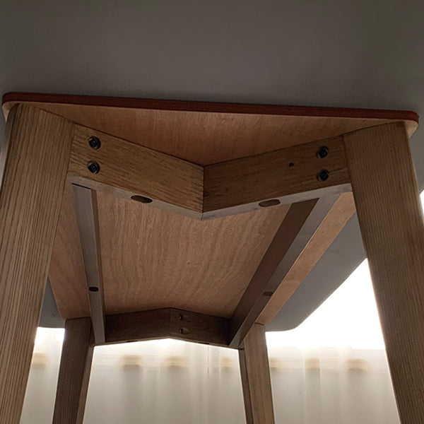 Eigentijdse gesinterde stenen eettafel rechthoekige vorm eettafel met 4 poten tafel