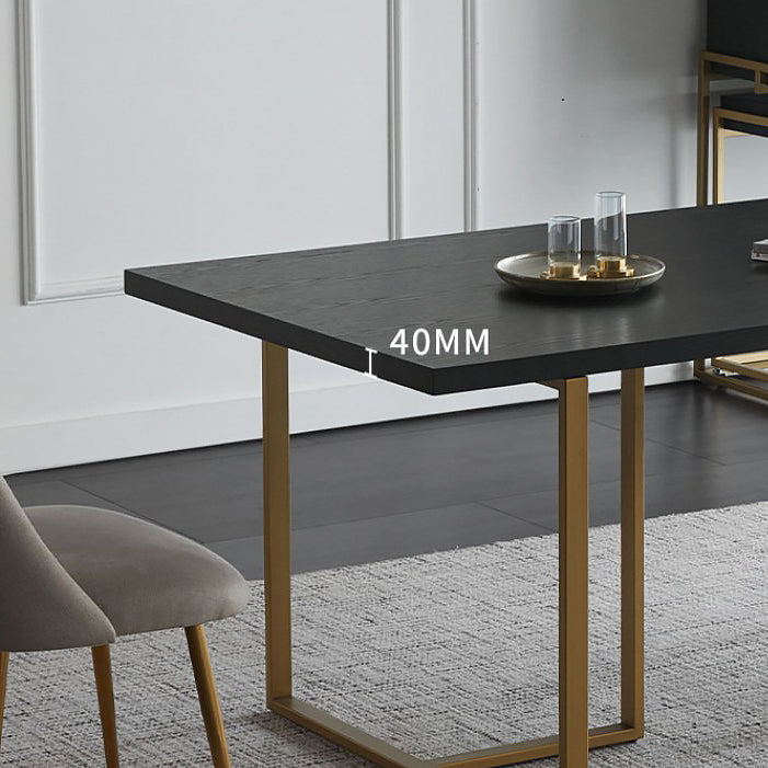 Rectangle Dining Site Table Industrial Style Solid Wood Dining Room Collection