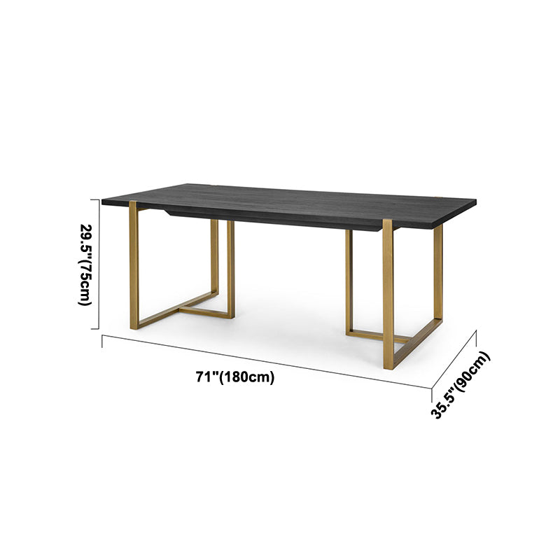 Rectangle Dining Site Table Industrial Style Solid Wood Dining Room Collection