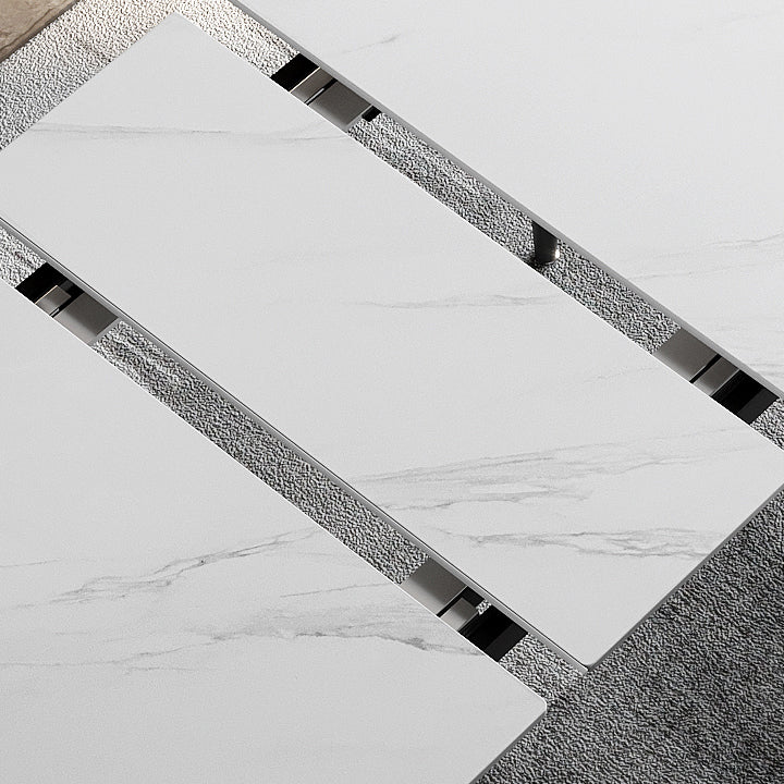 31.5'''W tavolo da pranzo in pietra sinterizzato per cucina per cucina