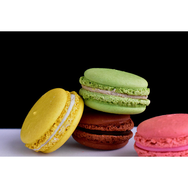 Environment Friendly Macaron Mural Decorative Wallpaper for Dessert Shop