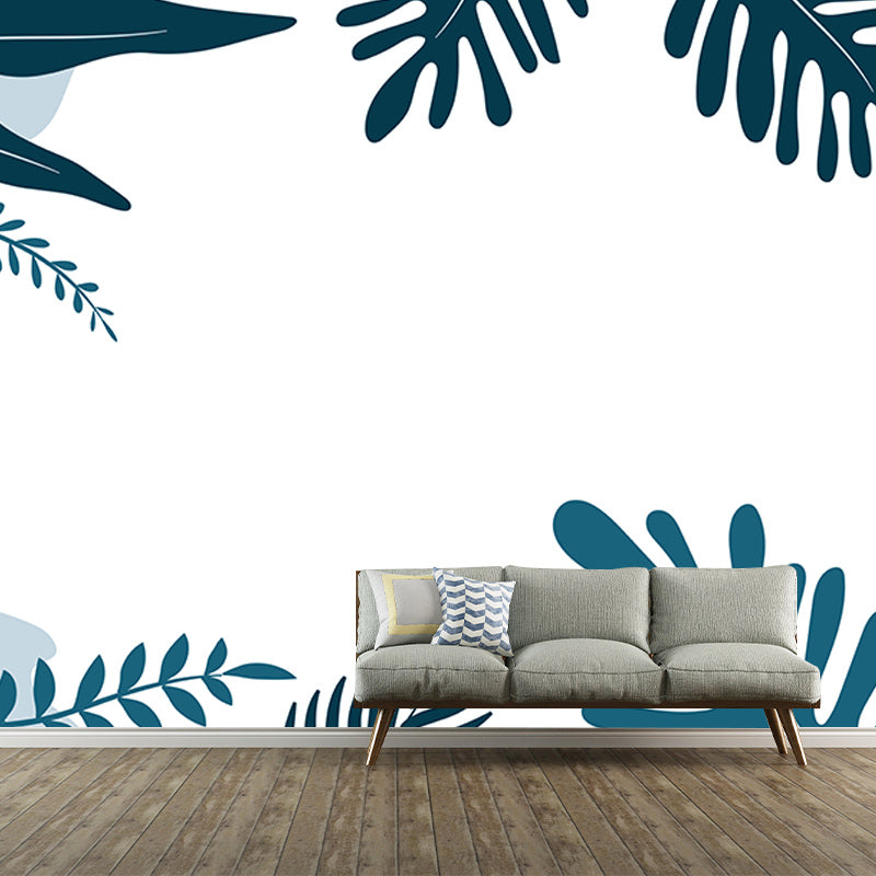 Illustration Tropical Plants Mural Decorative Wallpaper for Wall Decor