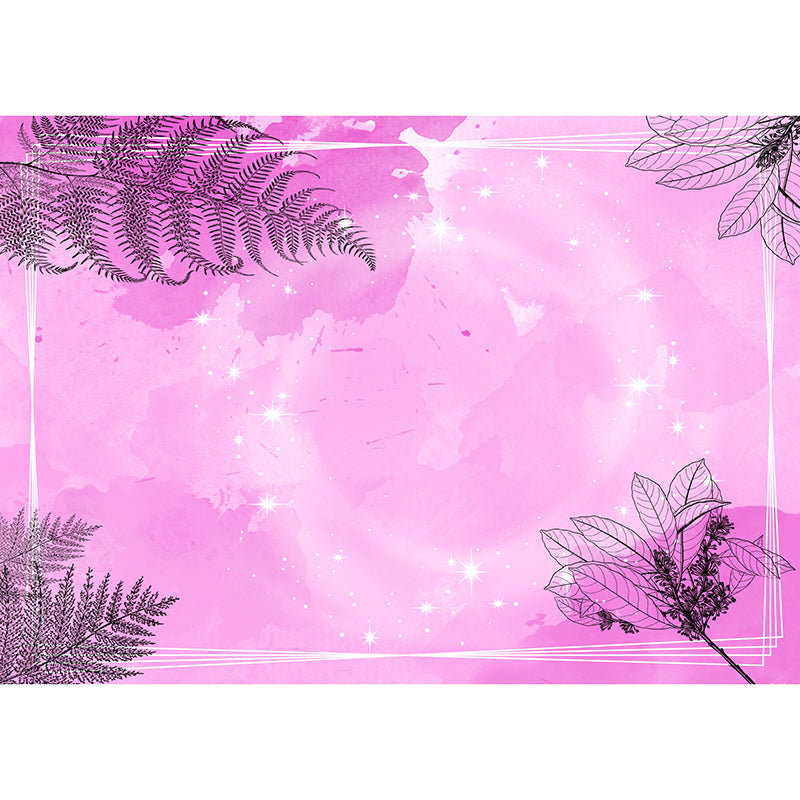 Stain Resistant Tropical Plants Mural Decorative Wallpaper Wall Covering