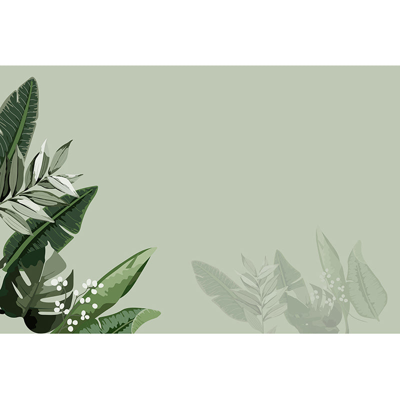 Tropical Plants Mildew Resistant Mural Decorative Wallpaper Wall Art