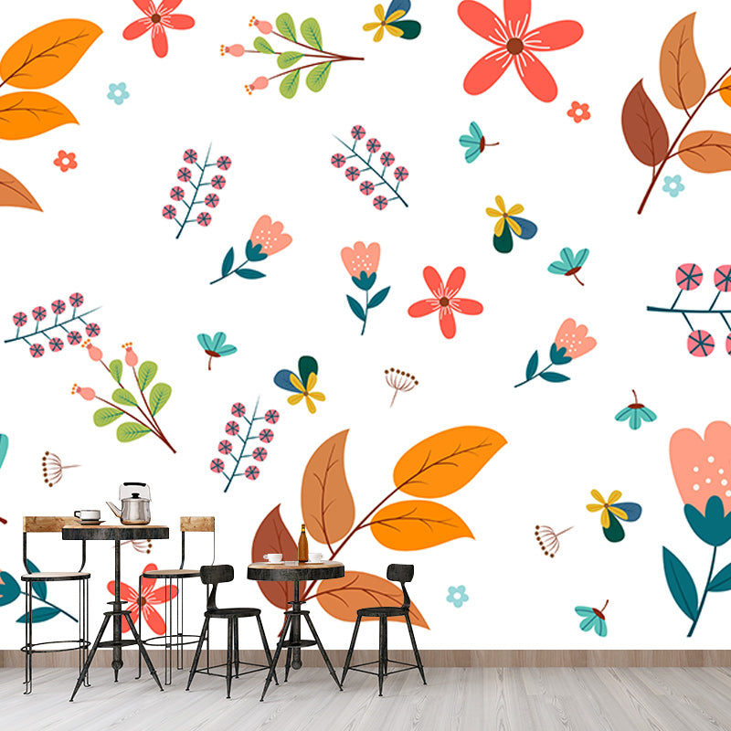 Tropical Plants Mildew Resistant Mural Decorative Wallpaper Wall Art